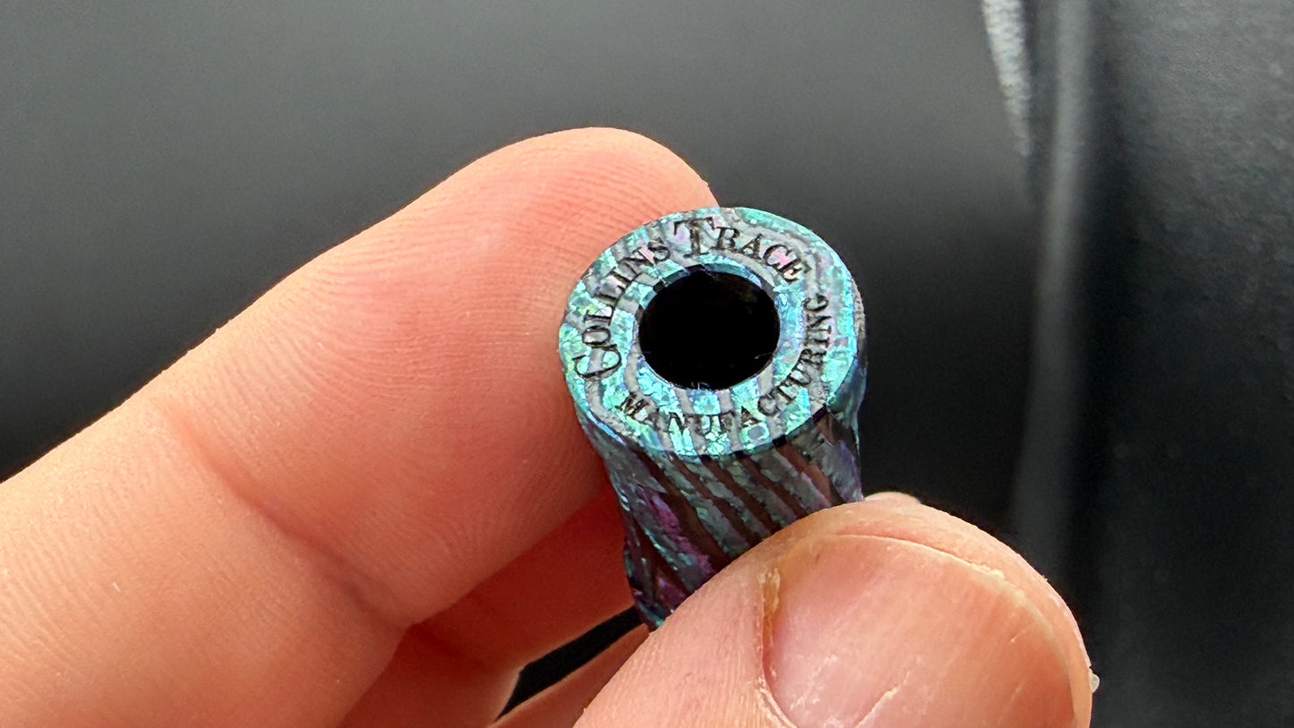 Ice Blue, Purple and Pink Zircuti XL The End Bead