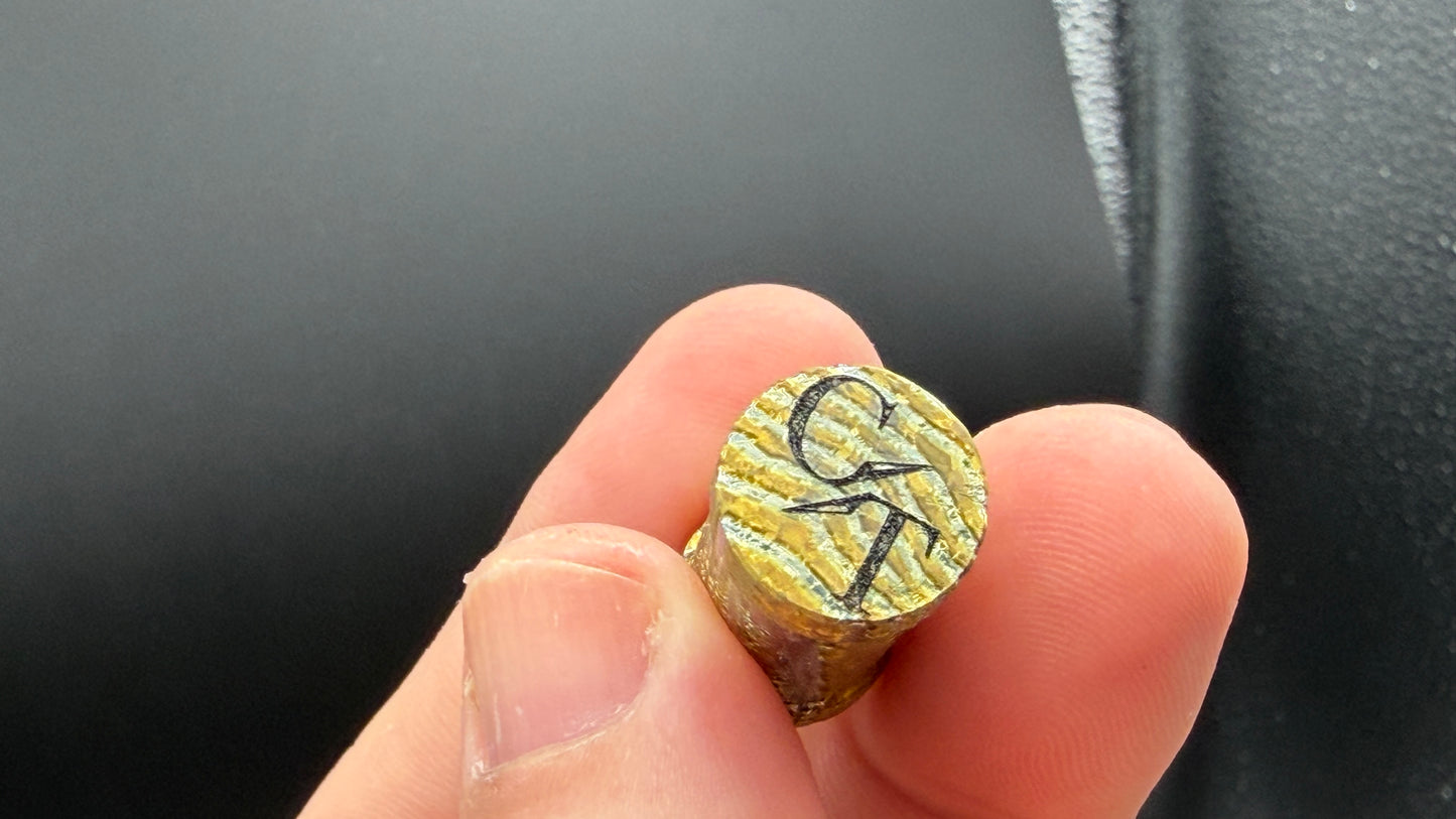 Gold Zircuti XL The End Bead